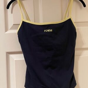 FORM Navy & Lemon Cami Tank Top